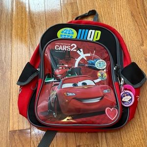 lightning mcqueen backpack limited edition + eye chains